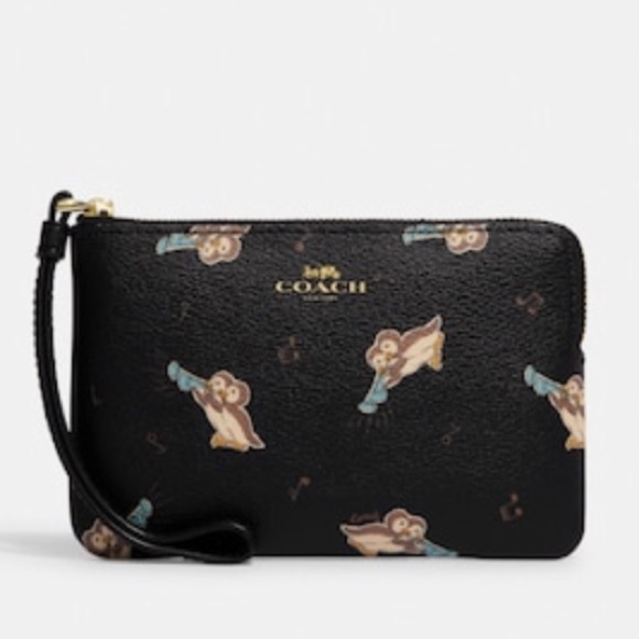 Coach Penguin Corner Zip Wristlet NWT - Picture 1 of 4